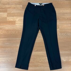 Ted Baker Wool Pants Trousers Size 2 Navy Dark Blue